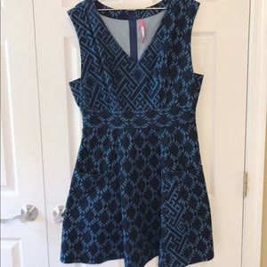 Anthropologie Diamond Denim Dress Tracy Reese